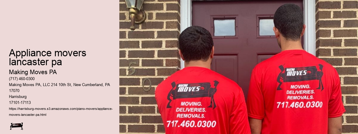 appliance movers lancaster pa